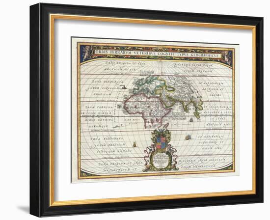 Map of the Ancient World-Jan Janssonius-Framed Giclee Print