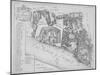 Map of the Area around the Tower of London and St Katharine by the Tower, Stepney, London, 1720-null-Mounted Giclee Print