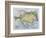 Map of the Austro-Hungarian Empire, Illustration from a French geography School Textbook, 1905-null-Framed Giclee Print