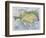 Map of the Austro-Hungarian Empire, Illustration from a French geography School Textbook, 1905-null-Framed Giclee Print