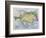 Map of the Austro-Hungarian Empire, Illustration from a French geography School Textbook, 1905-null-Framed Giclee Print