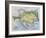 Map of the Austro-Hungarian Empire, Illustration from a French geography School Textbook, 1905-null-Framed Giclee Print