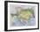 Map of the Austro-Hungarian Empire, Illustration from a French geography School Textbook, 1905-null-Framed Giclee Print