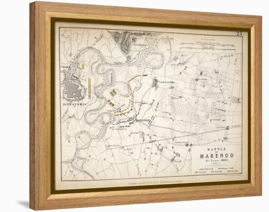 Map of the Battle of Marengo, Published by William Blackwood and Sons, Edinburgh and London, 1848-Alexander Keith Johnston-Framed Premier Image Canvas