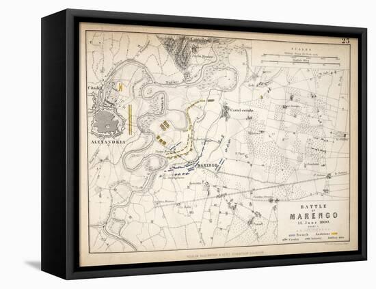 Map of the Battle of Marengo, Published by William Blackwood and Sons, Edinburgh and London, 1848-Alexander Keith Johnston-Framed Premier Image Canvas