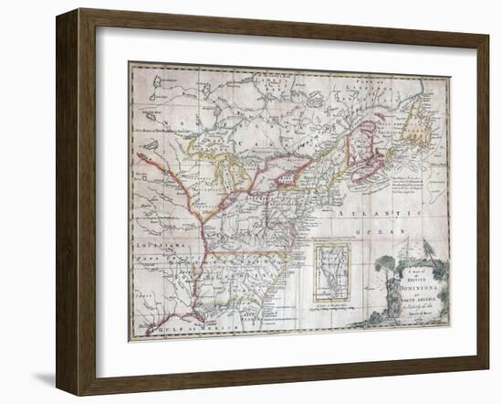 Map of the British Dominions in North America-null-Framed Giclee Print