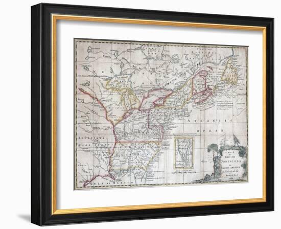 Map of the British Dominions in North America-null-Framed Giclee Print