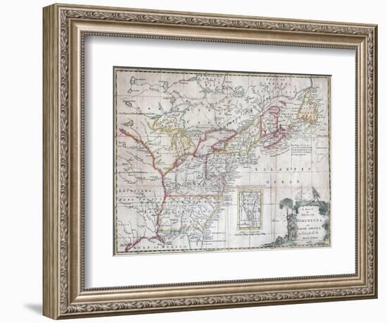 Map of the British Dominions in North America-null-Framed Giclee Print