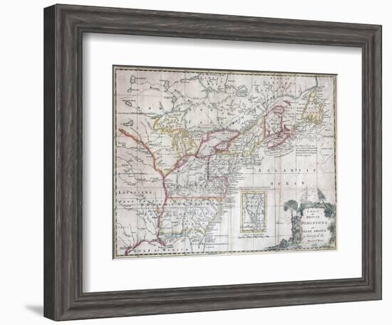 Map of the British Dominions in North America-null-Framed Giclee Print