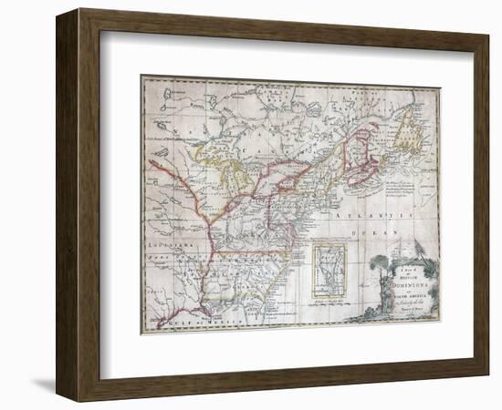 Map of the British Dominions in North America-null-Framed Giclee Print