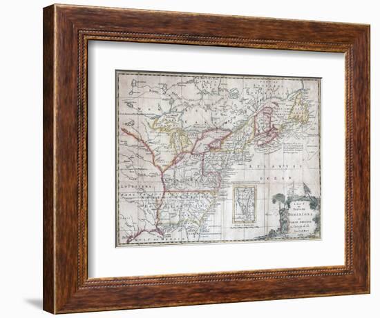 Map of the British Dominions in North America-null-Framed Giclee Print