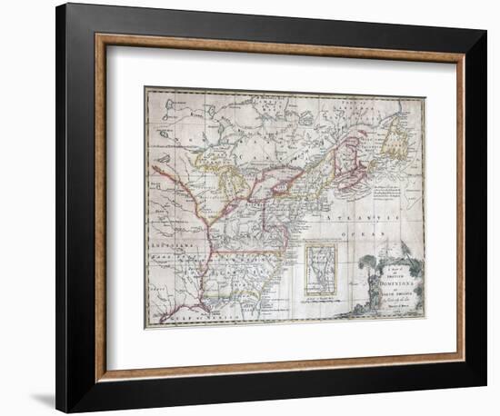 Map of the British Dominions in North America-null-Framed Giclee Print