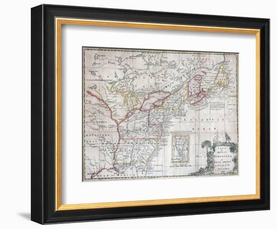 Map of the British Dominions in North America-null-Framed Giclee Print