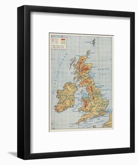 'Map of the British Isles', 1910-Unknown-Framed Giclee Print