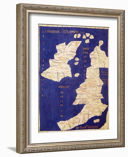 Map of the British Isles, from Geographia-Ptolemy-Framed Giclee Print