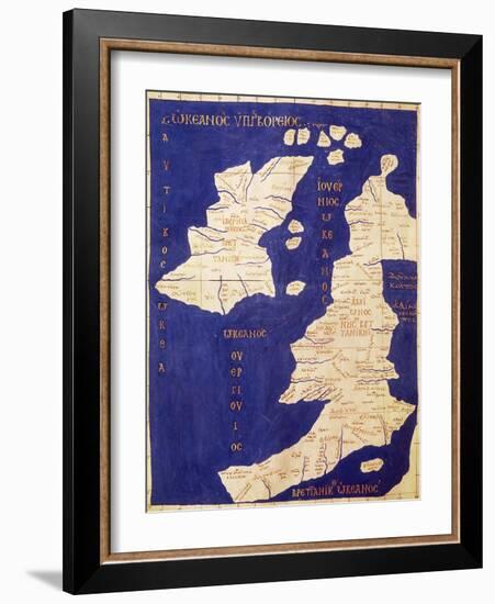 Map of the British Isles, from Geographia-Ptolemy-Framed Giclee Print