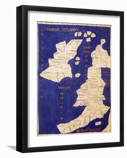 Map of the British Isles, from Geographia-Ptolemy-Framed Giclee Print