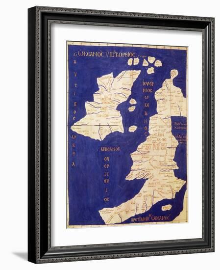 Map of the British Isles, from Geographia-Ptolemy-Framed Giclee Print