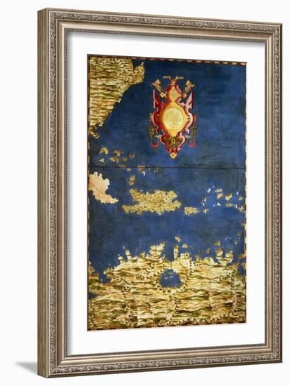 Map of the Caribbean and Venezuela, from the "Sala Delle Carte Geografiche"-Egnazio Danti-Framed Giclee Print