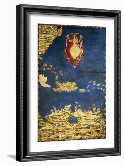 Map of the Caribbean and Venezuela, from the "Sala Delle Carte Geografiche"-Egnazio Danti-Framed Giclee Print