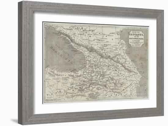 Map of the Caucasus-John Dower-Framed Giclee Print