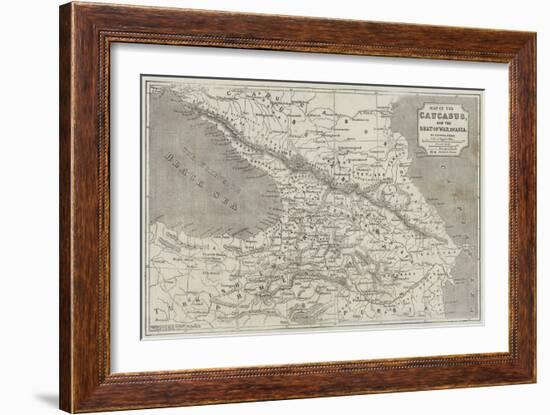 Map of the Caucasus-John Dower-Framed Giclee Print