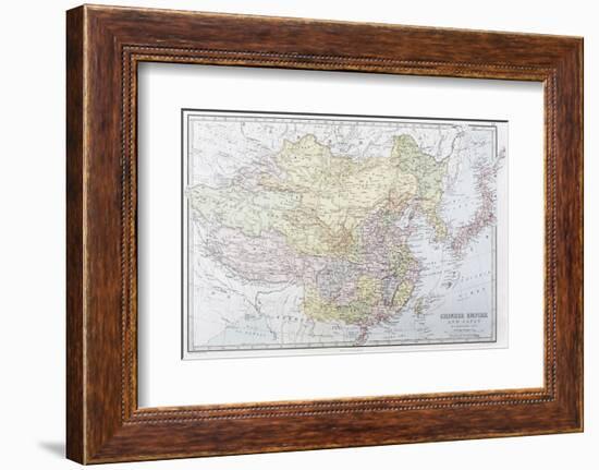 Map of the Chinese Empire 1871-J Bartholomew-Framed Photographic Print