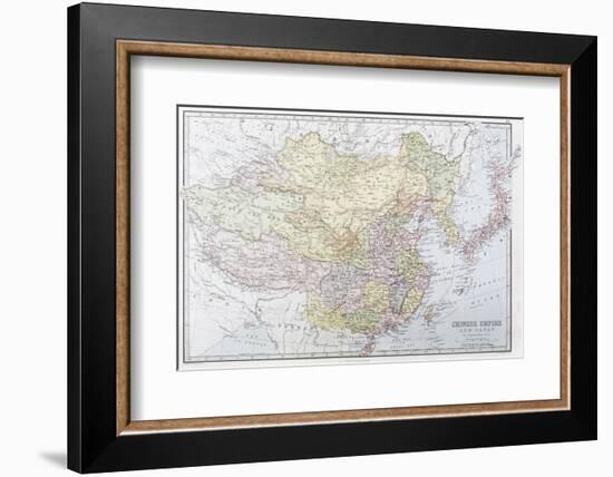 Map of the Chinese Empire 1871-J Bartholomew-Framed Photographic Print