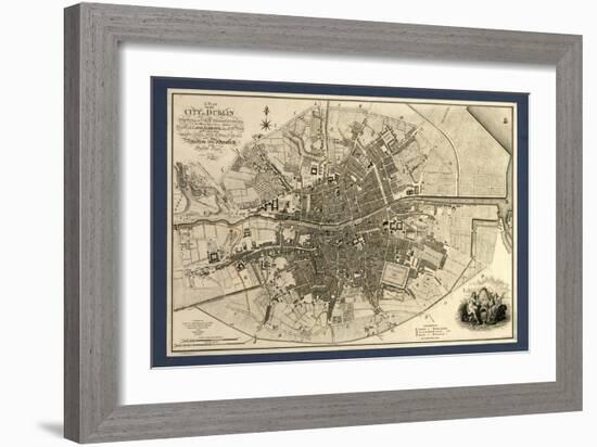 Map of the City of Dublin, 1797-Library of Congress-Framed Photographic Print