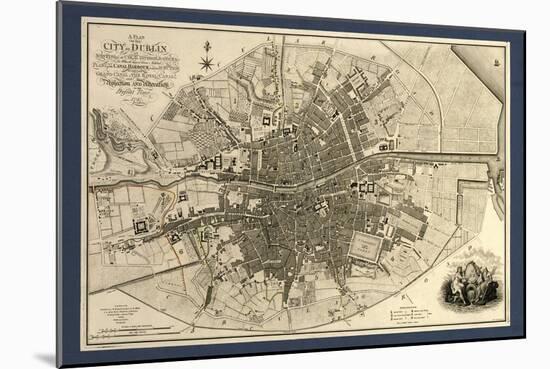 Map of the City of Dublin, 1797-Library of Congress-Mounted Photographic Print