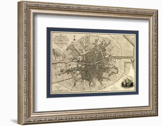 Map of the City of Dublin, 1797-Library of Congress-Framed Photographic Print