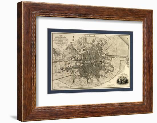 Map of the City of Dublin, 1797-Library of Congress-Framed Photographic Print