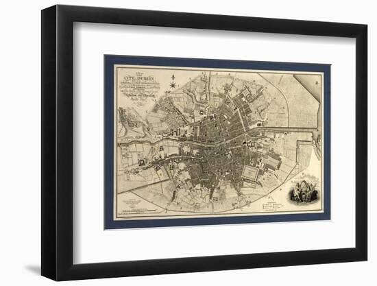 Map of the City of Dublin, 1797-Library of Congress-Framed Photographic Print