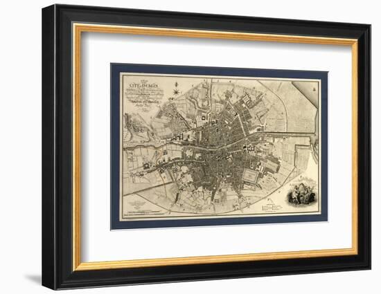 Map of the City of Dublin, 1797-Library of Congress-Framed Photographic Print