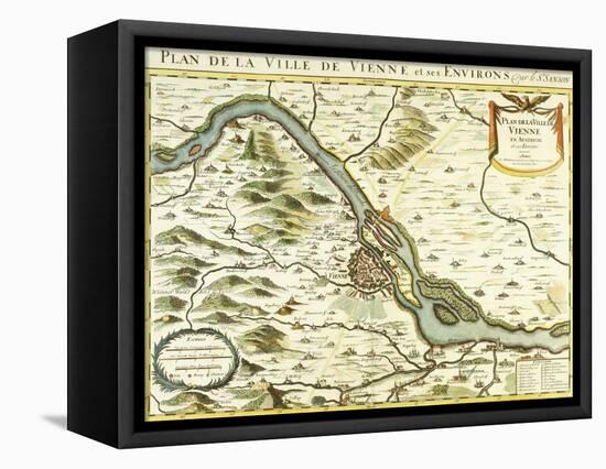 Map of the City of Vienna, 1692-Nicolas Sanson D'abbeville-Framed Premier Image Canvas