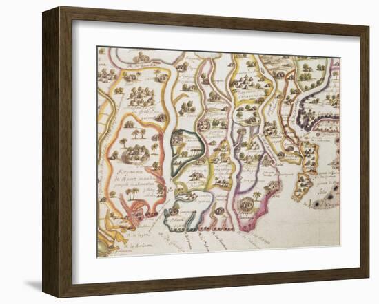 Map of the Coast of Africa and the River Gambia, 1622-null-Framed Giclee Print