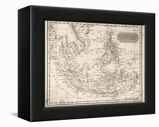 Map of the East India Islands Including the Philippines the Celebes Papua New Guinea Sumatra-A. Findlay-Framed Premier Image Canvas