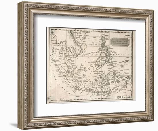 Map of the East India Islands Including the Philippines the Celebes Papua New Guinea Sumatra-A. Findlay-Framed Photographic Print