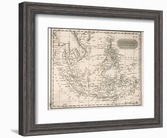 Map of the East India Islands Including the Philippines the Celebes Papua New Guinea Sumatra-A. Findlay-Framed Photographic Print