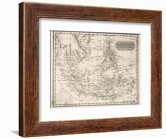 Map of the East India Islands Including the Philippines the Celebes Papua New Guinea Sumatra-A. Findlay-Framed Photographic Print