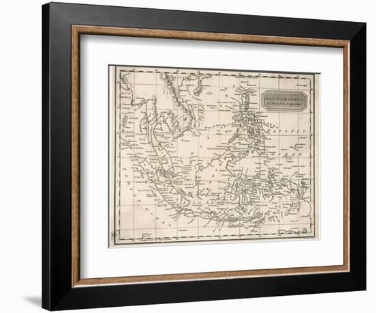 Map of the East India Islands Including the Philippines the Celebes Papua New Guinea Sumatra-A. Findlay-Framed Photographic Print