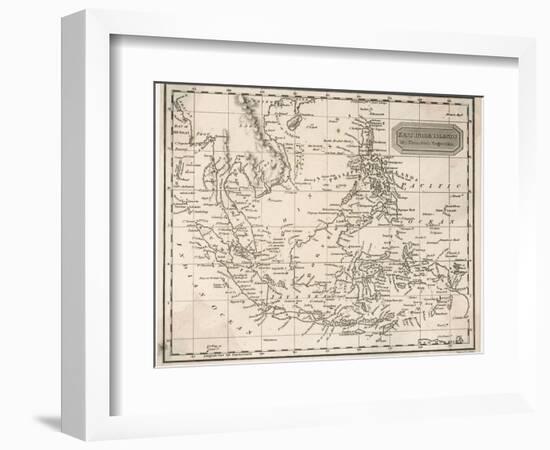 Map of the East India Islands Including the Philippines the Celebes Papua New Guinea Sumatra-A. Findlay-Framed Photographic Print