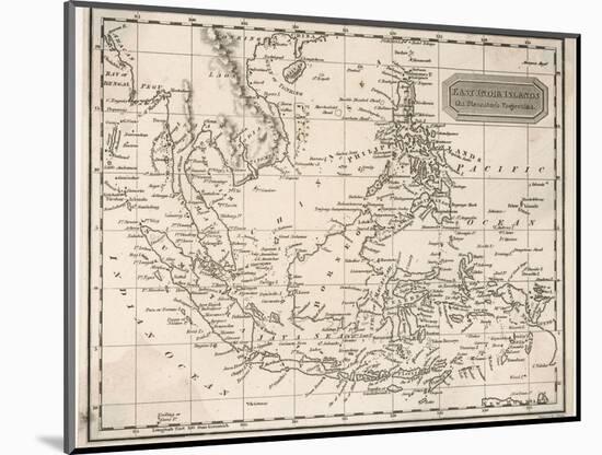 Map of the East India Islands Including the Philippines the Celebes Papua New Guinea Sumatra-A. Findlay-Mounted Photographic Print
