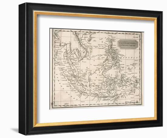 Map of the East India Islands Including the Philippines the Celebes Papua New Guinea Sumatra-A. Findlay-Framed Photographic Print