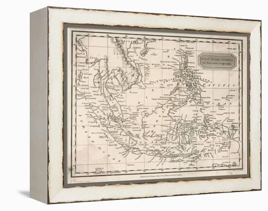 Map of the East India Islands Including the Philippines the Celebes Papua New Guinea Sumatra-A. Findlay-Framed Stretched Canvas