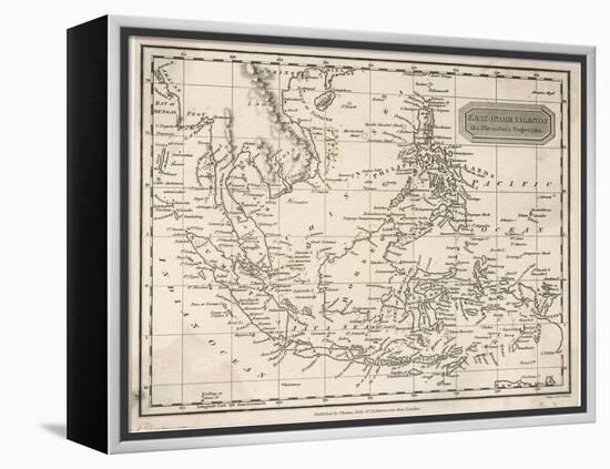 Map of the East India Islands Including the Philippines the Celebes Papua New Guinea Sumatra-A. Findlay-Framed Stretched Canvas