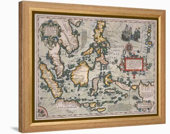 Map of the East Indies-Stapleton Collection-Framed Premier Image Canvas