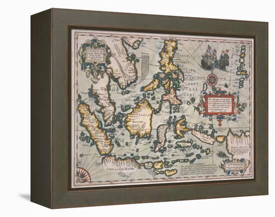 Map of the East Indies-Stapleton Collection-Framed Premier Image Canvas