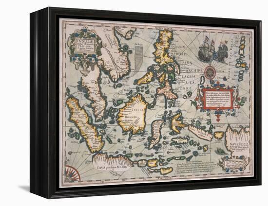 Map of the East Indies-Stapleton Collection-Framed Premier Image Canvas