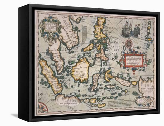 Map of the East Indies-Stapleton Collection-Framed Premier Image Canvas